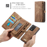 CaseMe Wallet Case for Samsung Galaxy S20 Ultra - Brown | iCoverLover