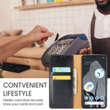 Fierre Shann Wallet Case for Google Pixel 8a - Black | iCoverLover