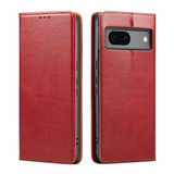 Fierre Shann Wallet Case for Google Pixel 8a - Red | iCoverLover
