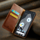 Fierre Shann Wallet Case for Google Pixel 9 Pro - Brown | iCoverLover