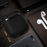 Black Protective Case for Apple AirPods 2nd Gen | iCoverLover