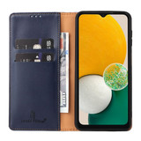 Fierre Shann Wallet Case for Samsung Galaxy A55 5G - Blue | iCoverLover