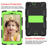 Rugged Armor Case for Samsung Galaxy Tab A 8.0in (2019) - Black/Green | iCoverLover