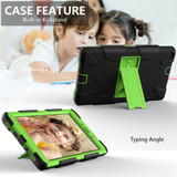 Rugged Armor Case for Samsung Galaxy Tab A 8.0in (2019) - Black/Green | iCoverLover