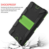 Rugged Armor Case for Samsung Galaxy Tab A 8.0in (2019) - Black/Green | iCoverLover