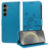 Samsung Galaxy S25 Blue Wallet Case | iCoverLover