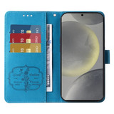 Samsung Galaxy S25 Blue Wallet Case | iCoverLover