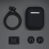 Black Protective Case for Apple AirPods 2nd Gen | iCoverLover