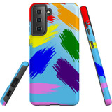 Samsung Galaxy S21 FE Slim Protective Case - Multicolour | iCoverLover