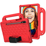 Red Rugged Armor Case for Samsung Galaxy Tab S7 (2020) | iCoverLover