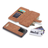 CaseMe Wallet Case for Samsung Galaxy S20 Ultra - Brown | iCoverLover