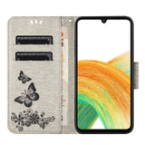 Samsung Galaxy A36 5G Wallet Case - Grey | iCoverLover