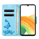 Samsung Galaxy A35 5G Wallet Case - Blue | iCoverLover