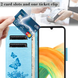 Samsung Galaxy A55 5G Wallet Case - Blue | iCoverLover