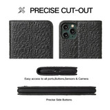 Fierre Shann Wallet Case for iPhone 11 - Black | iCoverLover