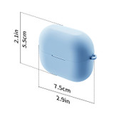 For Samsung Galaxy Buds 3 Case, Protective Silicone Cover, Carabiner Hook, White | iCoverLover.com.au