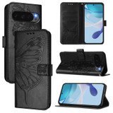 For Google Pixel 10 Butterfly Wallet Case, PU Leather with Card Holder & Stand, Black | iCoverLover.com.au