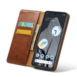 Google Pixel 9 Leather Flip Wallet Folio Case - Brown | Premium Protection & Style