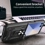For Samsung Galaxy Z Flip8 Case - Magnetic Armor Ring Stand | Rose Gold