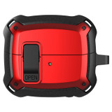 For Samsung Galaxy Buds 3 Case, Switch & Hook Protective Armour Cover, Black Red | iCoverLover.com.au