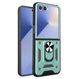 For Samsung Galaxy Z Flip8 Case - Magnetic Armor Ring Stand | Green