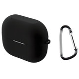 For Samsung Galaxy Buds 3 Case, Protective Silicone Cover, Carabiner Hook, Black | iCoverLover.com.au