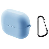 For Samsung Galaxy Buds 3 Case, Protective Silicone Cover, Carabiner Hook, Light Blue | iCoverLover.com.au
