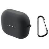 For Samsung Galaxy Buds 3 Pro Case, Protective Silicone Cover, Carabiner Hook, Grey | iCoverLover.com.au