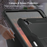 For iPad Air 13-inch (M4) Case, Protective Armour Cover with Stand, Black | iCoverLover.com.au