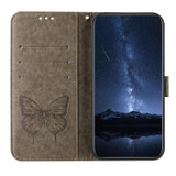 For Google Pixel 11 Butterfly Wallet Case, PU Leather with Card Holder & Stand, Grey | iCoverLover.com.au