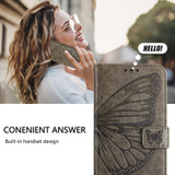 For Google Pixel 11 Butterfly Wallet Case, PU Leather with Card Holder & Stand, Grey | iCoverLover.com.au
