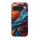 For Google Pixel 11 Pro Case, Tough Protective Cover, Swirling Paint | iCoverLover Australia