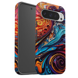 For Google Pixel 11 Pro Case, Tough Protective Cover, Swirling Paint | iCoverLover Australia