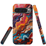 For Google Pixel 11 Pro XL Case, Tough Protective Cover, Waves Of The Sun | iCoverLover Australia