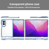 For Samsung Galaxy Z Fold8 Clear Airbag Case - Clear Blue