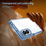 For Samsung Galaxy Z Fold8 Clear Airbag Case - Clear Blue