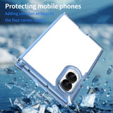 For Samsung Galaxy Z Fold8 Clear Airbag Case - Clear Blue