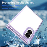For Samsung Galaxy Z Fold8 Clear Airbag Case - Clear Purple