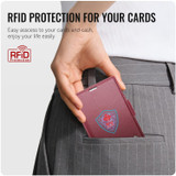 For Samsung Galaxy Z Fold8 Case - RFID Wallet -Red