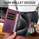 For iPhone 18 Pro Case | Pearlescent RFID Blocking Wallet Cover, Purple