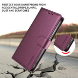 For iPhone 18 Pro Case | Pearlescent RFID Blocking Wallet Cover, Purple