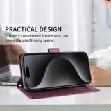 For iPhone 18 Pro Case | Pearlescent RFID Blocking Wallet Cover, Purple