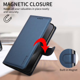 For iPhone 18 Pro Max Case | Pearlescent RFID Blocking Wallet Cover, Blue