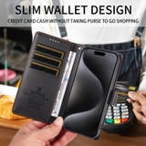 For iPhone 18 Pro Max Case | Pearlescent RFID Blocking Wallet Cover, Black