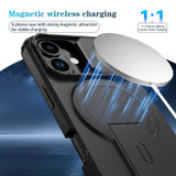 For iPhone 18 Case | MagSafe Compatible Sliding Camera Shield Kickstand Cover, Black