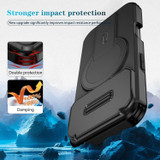 For iPhone 18 Pro Case | MagSafe Compatible Sliding Camera Shield Kickstand Cover, Black