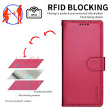 For iPhone 18 Pro Case | Pearlescent RFID Blocking Wallet Cover, Red