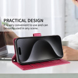 For iPhone 18 Pro Case | Pearlescent RFID Blocking Wallet Cover, Red