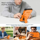 For iPhone 18 Pro Max Case | MagSafe Compatible Sliding Camera Shield Kickstand Cover, Orange