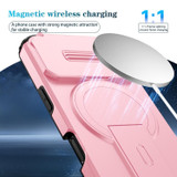 For iPhone 18 Pro Max Case | MagSafe Compatible Sliding Camera Shield Kickstand Cover, Pink